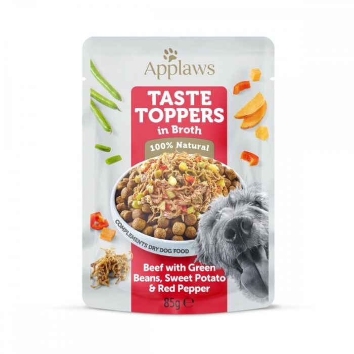 Applaws Taste Toppers Beef with Green beans, Sweet potato & Red pepper 85 g