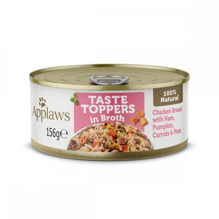 Applaws Taste Toppers Chicken breast with Ham, Pumpkin, Carrots & Peas 156 g