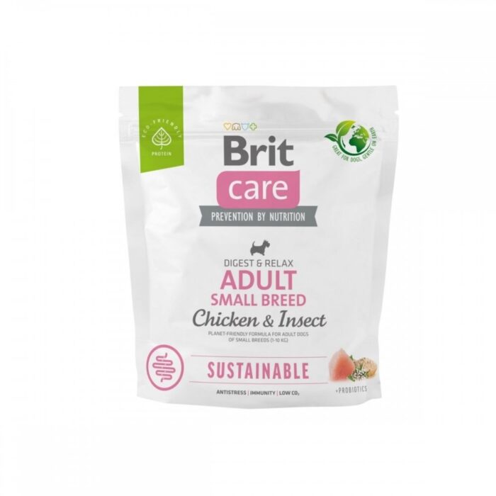 Brit Care Dog Adult Sustainable Small Breed Chicken & Insect (1 kg)