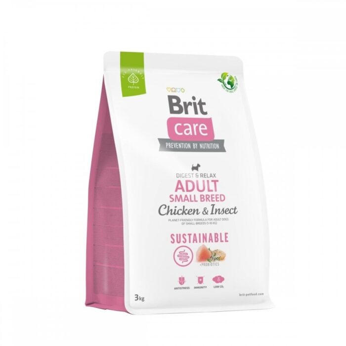 Brit Care Dog Adult Sustainable Small Breed Chicken & Insect (3 kg)