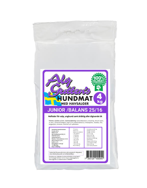 Junior Balans Hundfoder - 4 kg