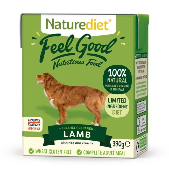 Naturediet Feel Good Lamm (390 grammaa)