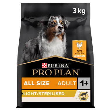 Adult Light Sterilised Chicken hundfoder - 3 kg