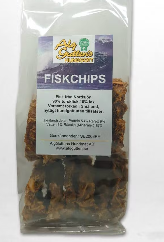 Fiskchips/Spröda Belöningskex, från Nordsjön – 100 g