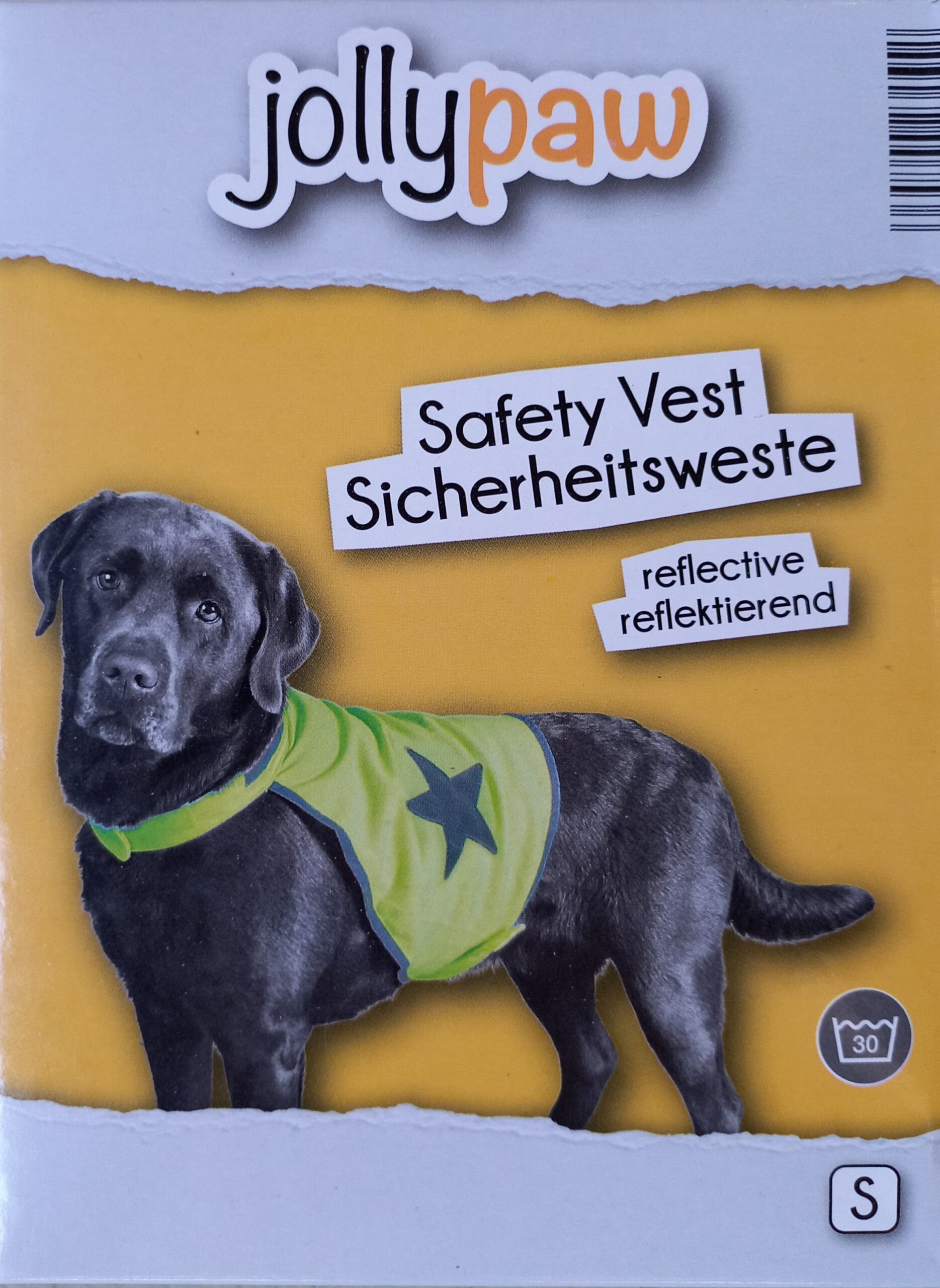 JollyPaw Reflexväst för hund – Gul (Large)