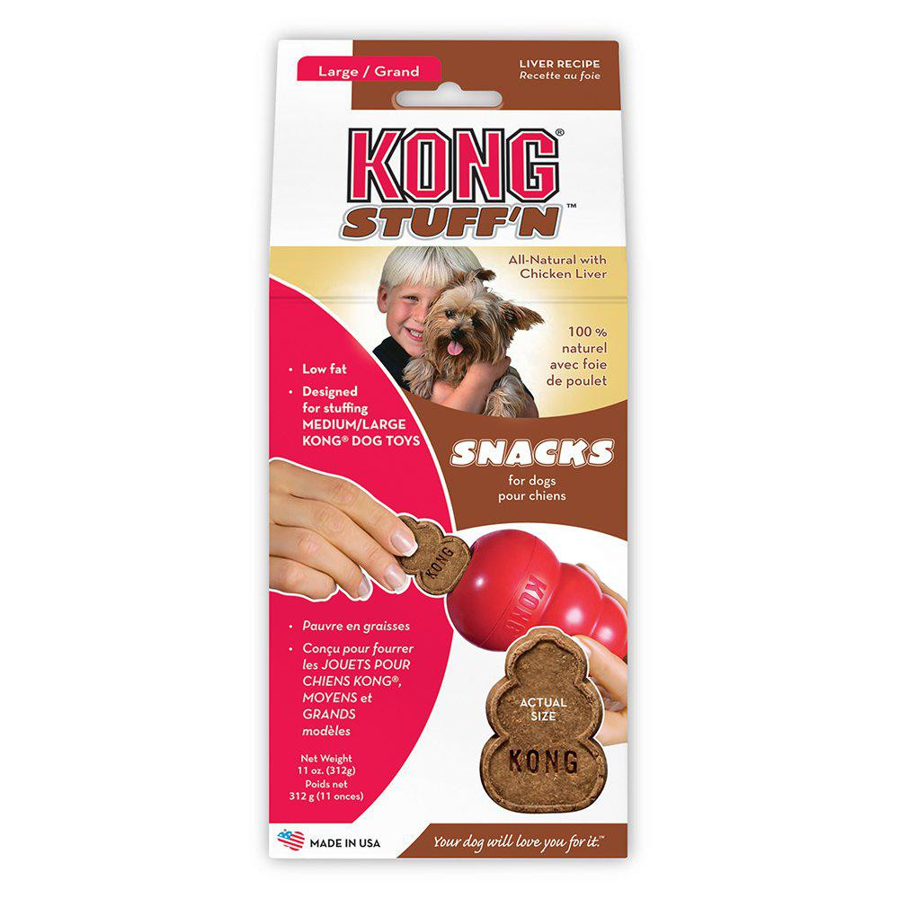 Hundsnacks | Large kex med lever och bacon & cheese | KONG