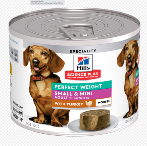 Perfect Weight Hundfoder Small & Mini Adult Mousse med Kalkon - 12 x 200 g