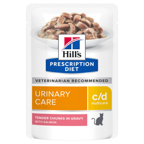 Prescription Diet Feline c/d Multicare Våtfoder med Laxsmak för katt - 12 st x 85 g