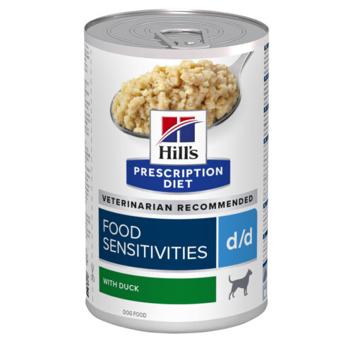 Prescription Diet d/d Food Sensitives Våtfoder Hund med Anka - 12 x 370 g