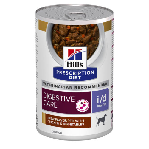 Prescription Diet i/d Digestive Care Low Fat Stew med Kyckling Hundfoder - 12 st x 354 g