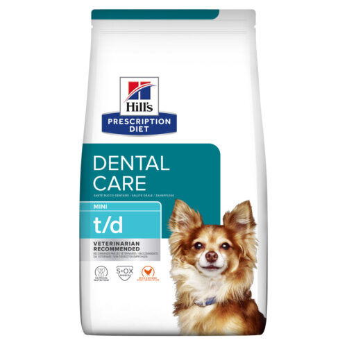 Prescription Diet t/d Dental Care Mini Hundfoder med Kyckling för Små Raser - 3 kg