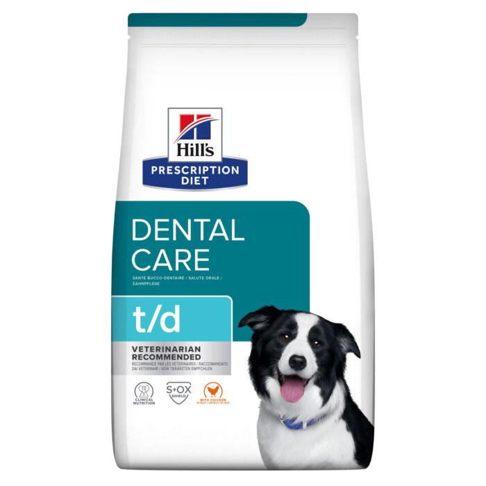 Prescription Diet t/d Dental Care Torrfoder med Kyckling till Hund - 4 kg