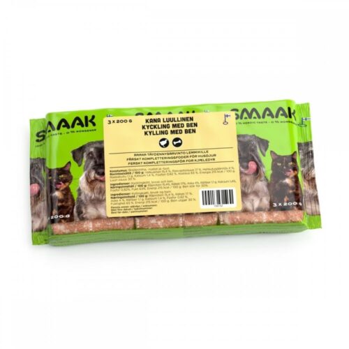 SMAAK Raw Complementary Kyckling med Ben (3 x 200 g)