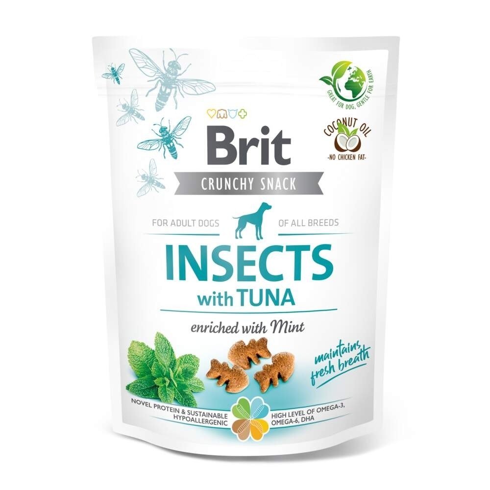 Hundgodis | Knaprigt, proteinrikt, insekter och tonfisk | Brit Care