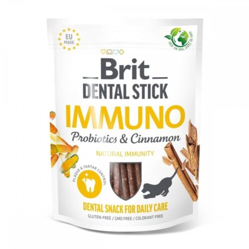 Brit Care Dental Stick Immuno Probiotics & Cinnamon 7-pack