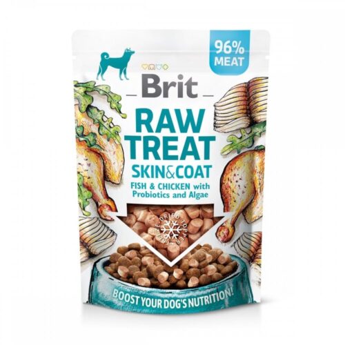 Brit Care Raw Treat Dog Skin & Coat Kyckling, Fisk & Gris 40 g