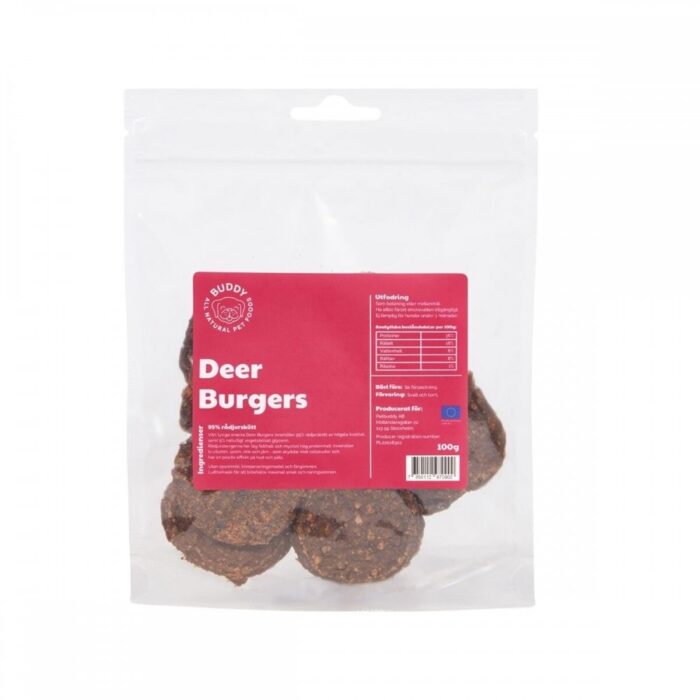 Buddy Petfoods Deer Burgers 100 g