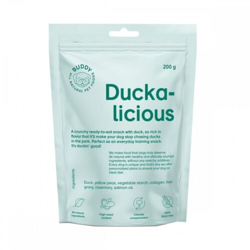 Buddy Petfoods Duckalicious Hundgodis 200 g