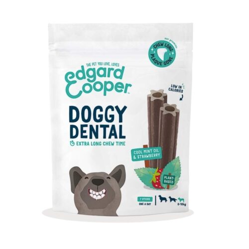 Edgard & Cooper Doggy Dental Tuggpinnar Jordgubbe & Mynta 7-pack (S)