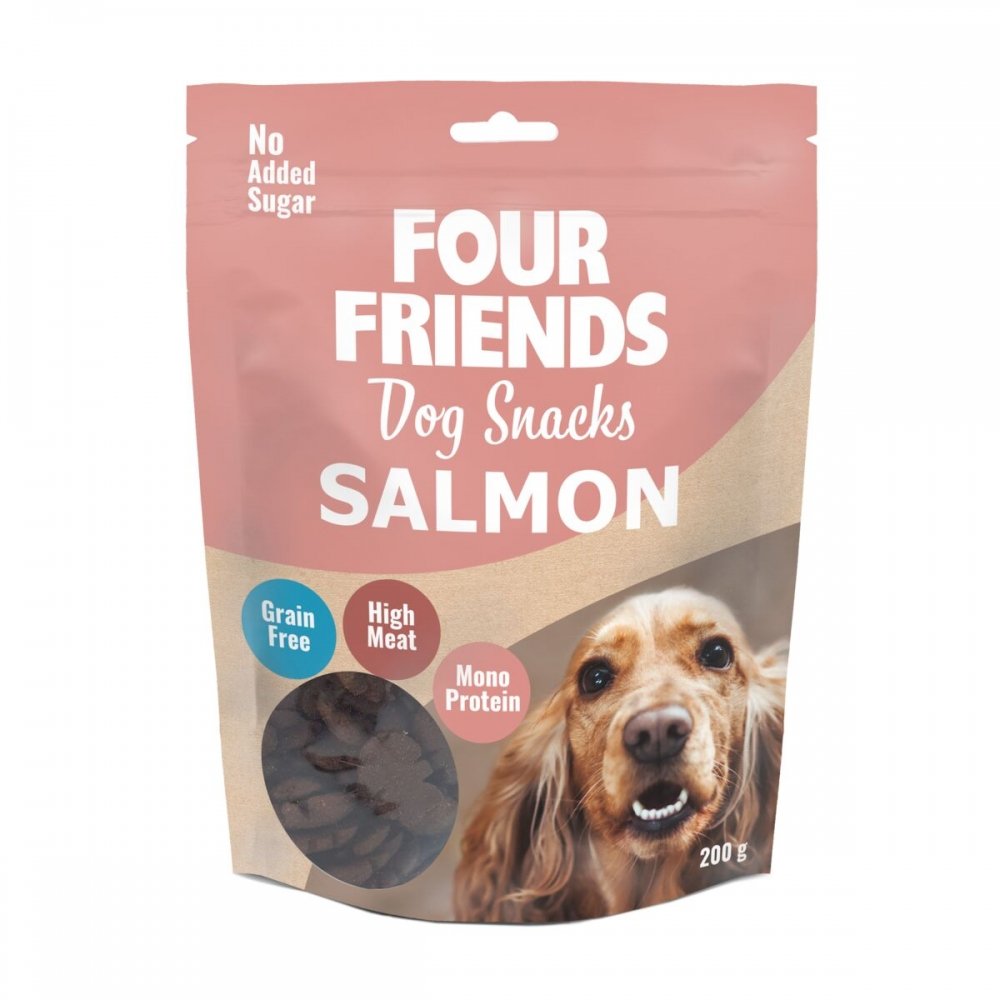 Hundsnacks | Spannmålsfria, singelprotein, rik på omega-3 | Four Friends