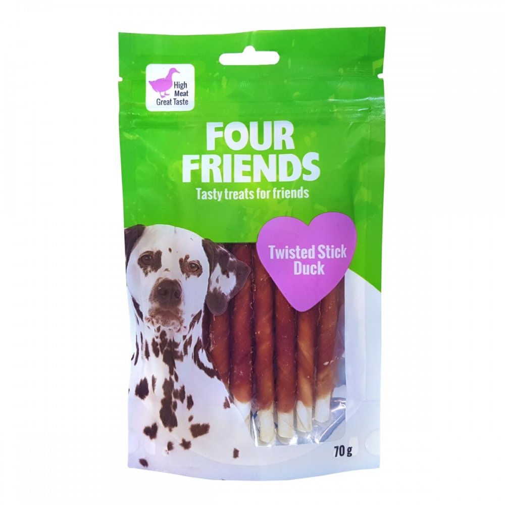 Tuggpinne för hundar | Anka, hög kvalitet, 7-pack | FourFriends