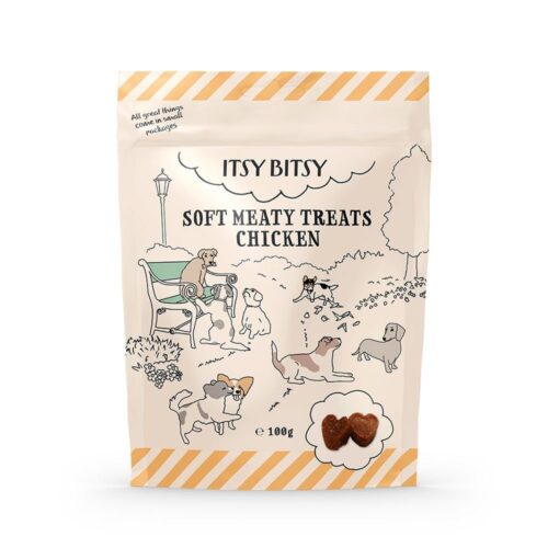 ItsyBitsy Dog Mjukt Kycklinggodis 100 g