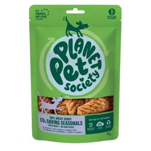 Planet Pet Society Dog Jerky Hundgodis Gris 90 g