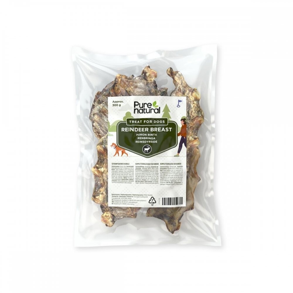 Hundfoder Renbringa | 300 g, naturliga ingredienser | Purenatural