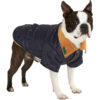 Quiltad Hundjacka - Navy Blue - S