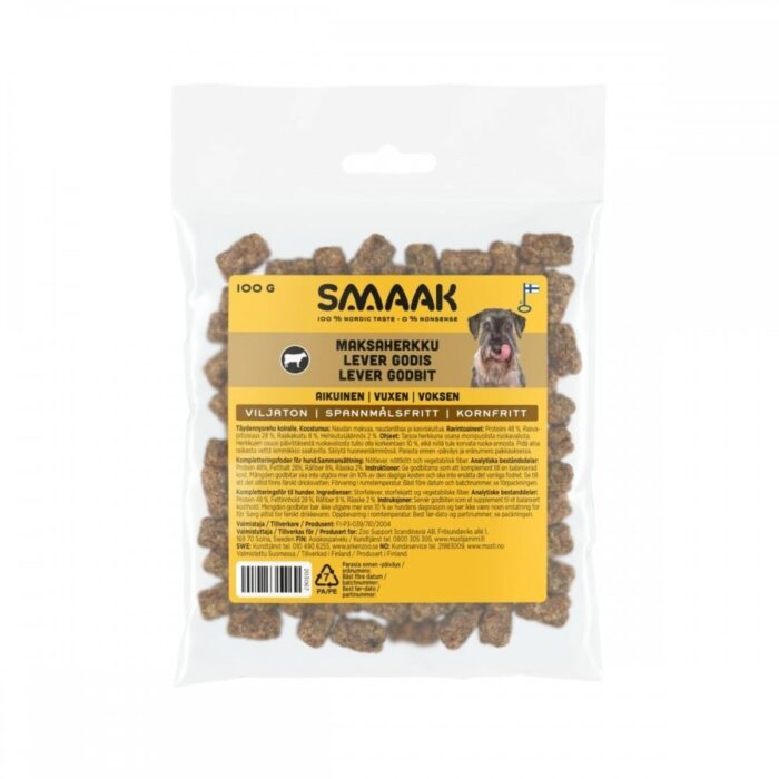 SMAAK Hundgodis Adult Lever 100 g