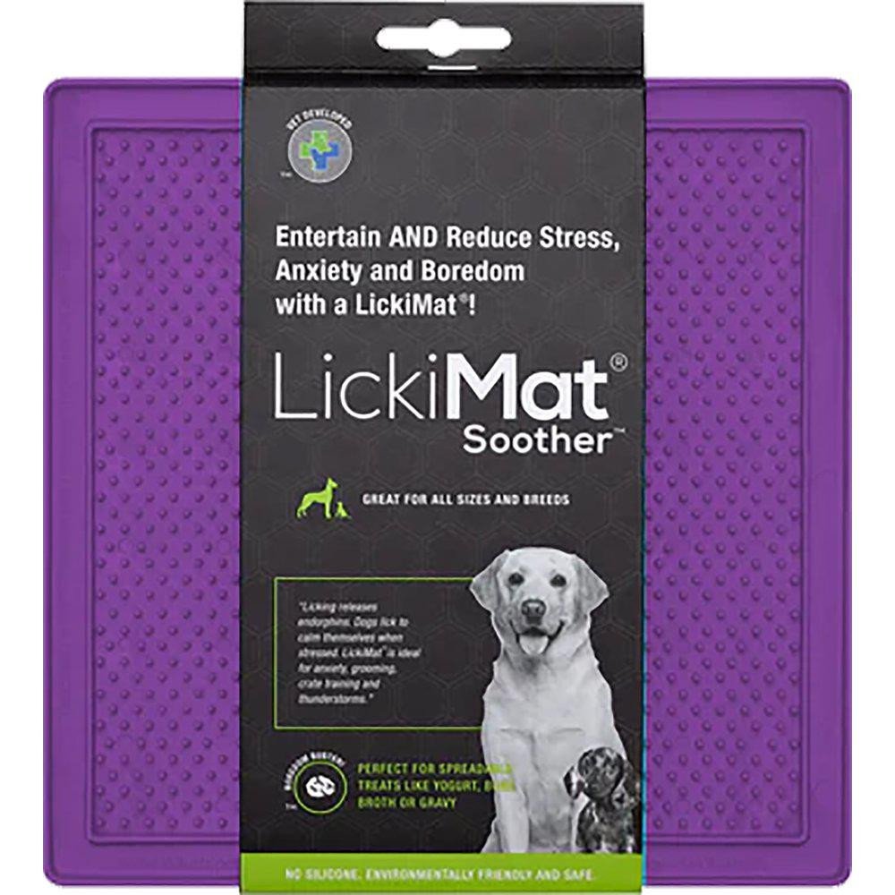 Slickmatta Hund | Lila Medium, Giftfri TPR | Soother