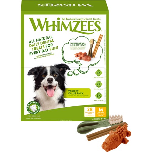 Tuggben för hund | Medium, glutenfria och vegetariska | Whimzees