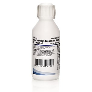 Klorhexidin Fresenius Kabi, 0,5 mg/ml, Kutan lösning. – 125 ml