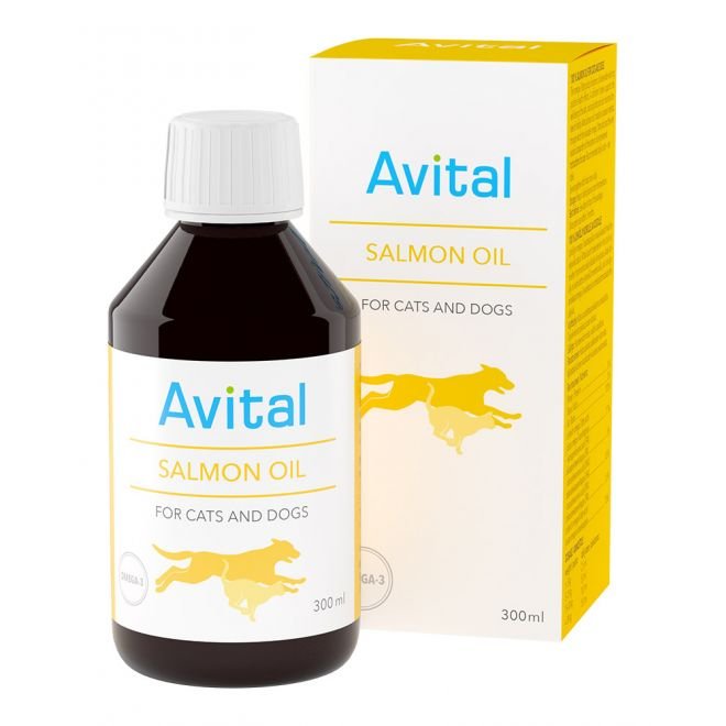 Laxolja för hund | Omega 3 och 6, inflammationsdämpande, flytande | Avital