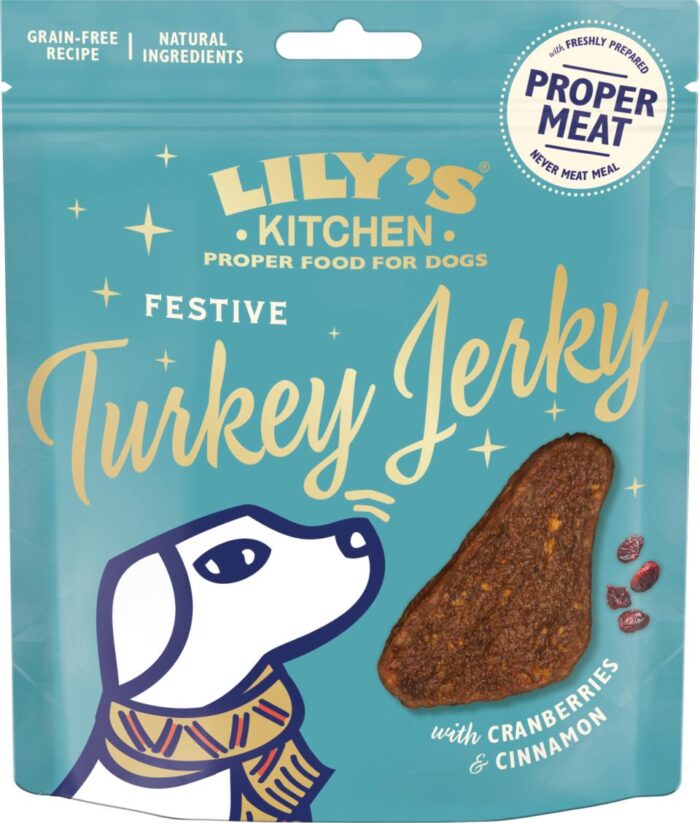 Lily's Kitchen Festive Turkey Jerky Hundgodis - 70 g