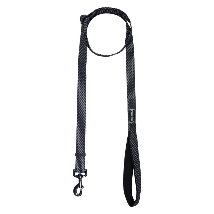 Rukka Pets Star Leash Koppel - Svart (S 120-200 cm / 15 mm)