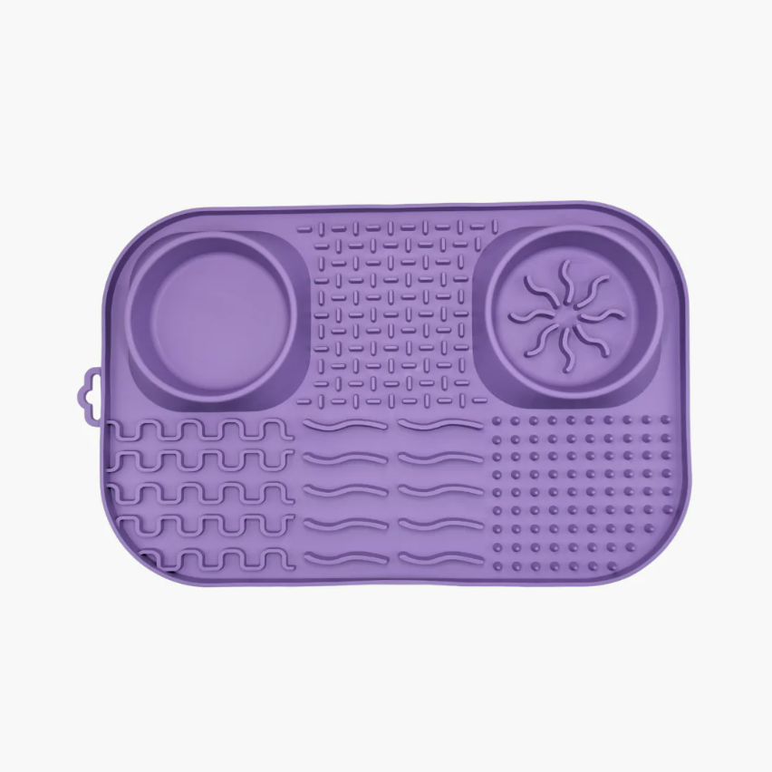 Fibooffet All-in-One Buffématta Slowfeeder för Hund – Lila
